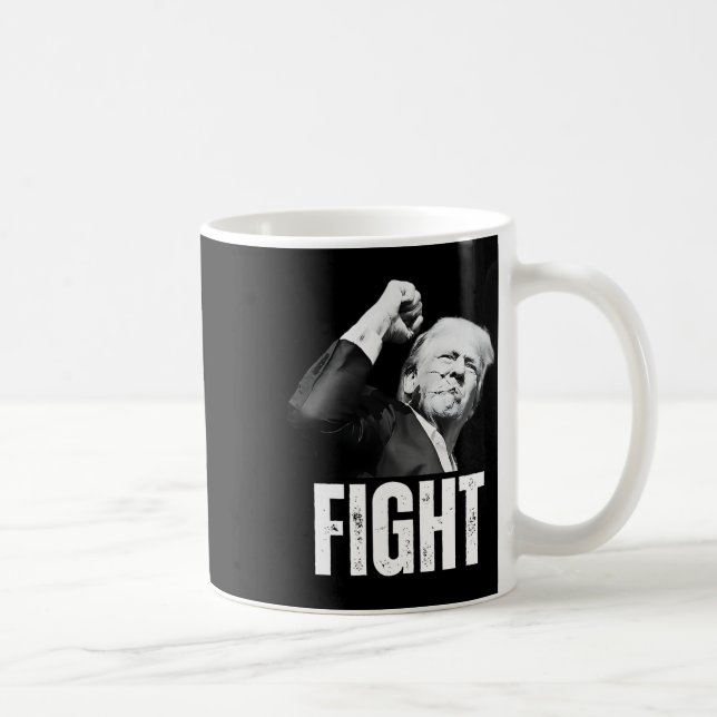 Trump-Fist Pump Donald Trump schießt Kaffeetasse (Rechts)
