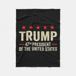Trump Flag 2025 (auf Byck) 47. Präsident Trump Ina Fleecedecke
