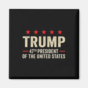 Trump Flag 2025 (auf Byck) 47. Präsident Trump Ina Magnet
