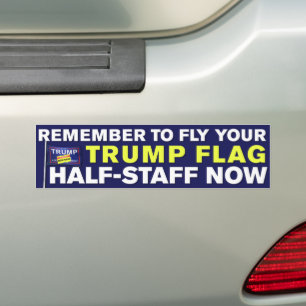Trump Flag Half-Staff Trump Lost Anti-Trump Autoaufkleber
