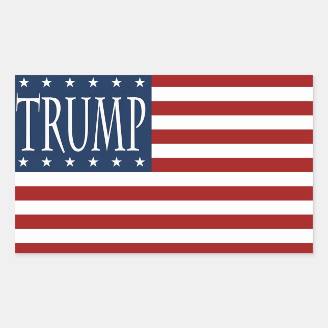 TRUMP FLAG STICKER (Vorderseite)