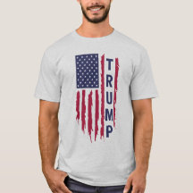 Trump Flag T-Shirt" - Patriotische Unterstützung
