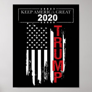 Trump-Flagge Poster