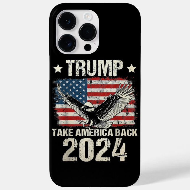 Trump-Flagge von 2024 nimmt Amerika zurück - Fraue Case-Mate iPhone Hülle (Rückseite)