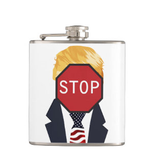 Trump Flask stoppen Flachmann