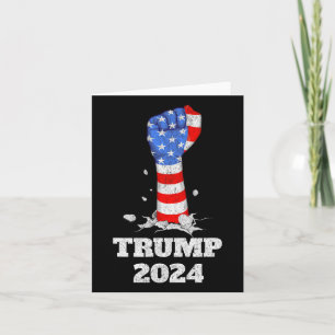 Trump fliegt 2024 mit Trump 2024 Karte