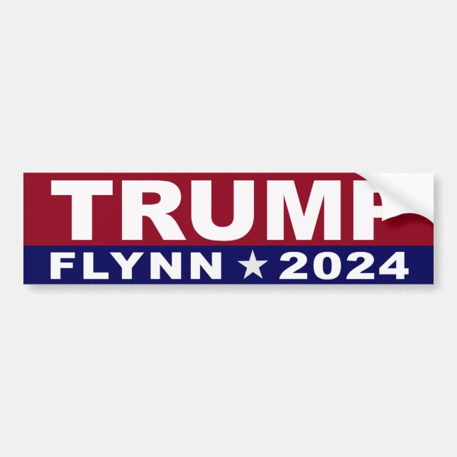 Trump Flynn 2024 Autoaufkleber (Vorne)