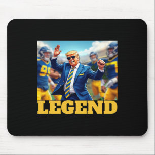 Trump Football Tanzkollegium blau und gelb Mousepad