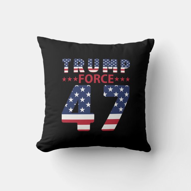 Trump Force 47 Kissen (Vorderseite)