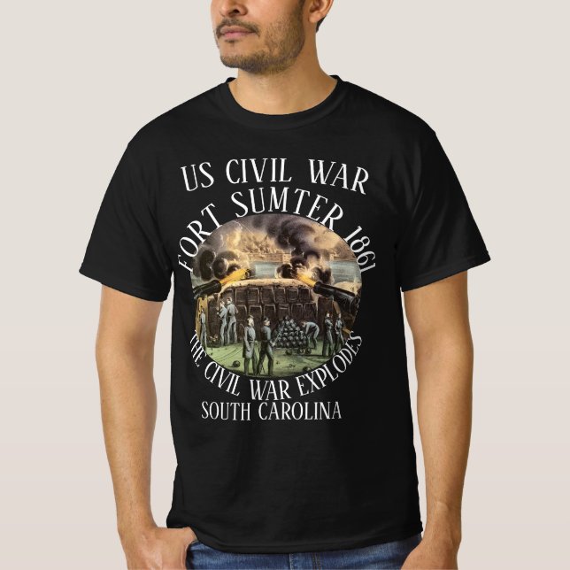 Trump FORT SUMTER US ZIVILER KRIEG SÜDLICH T-Shirt (Vorderseite)