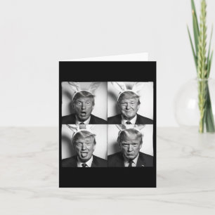 Trump Fotobooth in den sonnigen Osterohren Karte