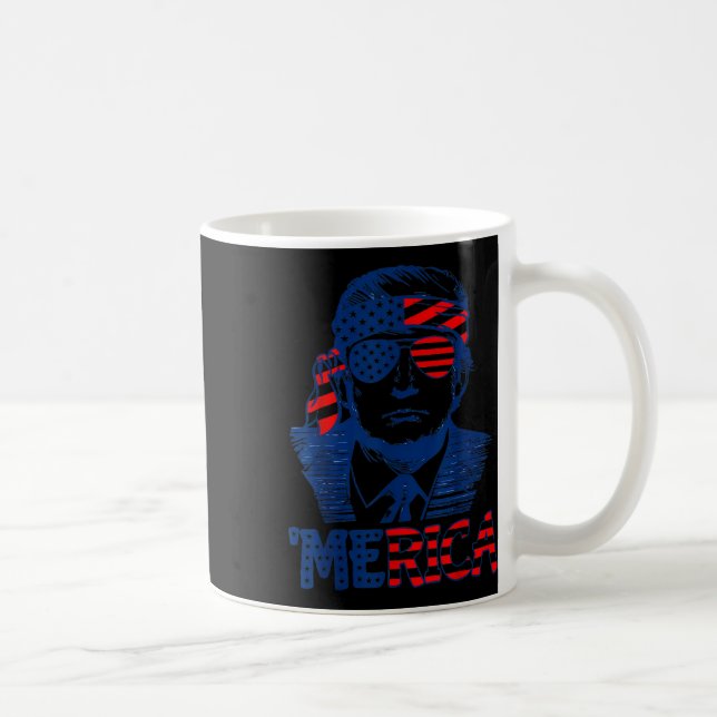 Trump freut sich über den 4. Juli Trumps amerikani Kaffeetasse (Rechts)