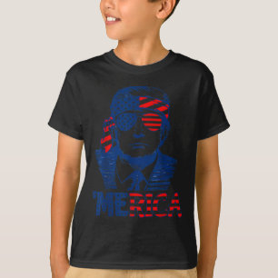 Trump freut sich über den 4. Juli Trumps amerikani T-Shirt