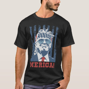 Trump freut sich über den 4. Juli Trumps amerikani T-Shirt