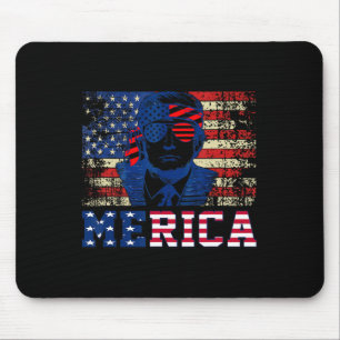 Trump freut sich über den vierten vierten 4. Juli Mousepad