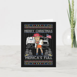 Trump frohe Weihnachten Mericas volle hässliche We Karte