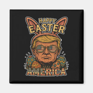 Trump Fröhlicher Osterhase Ei Jagd Frühling Lustig Magnet