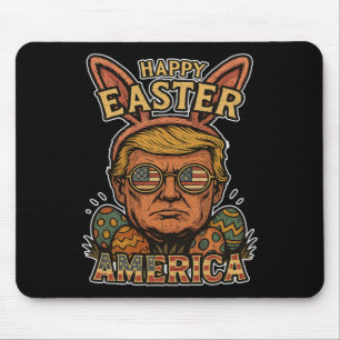 Trump Fröhlicher Osterhase Ei Jagd Frühling Lustig Mousepad