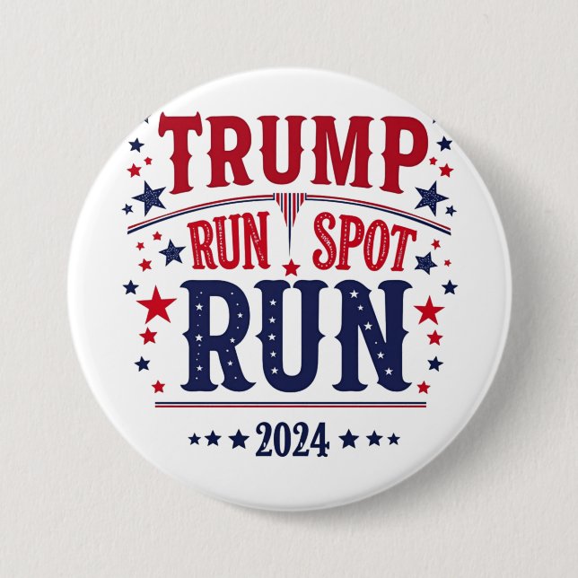 Trump führt eine lustige Wahldebatte durch Button (Vorderseite)