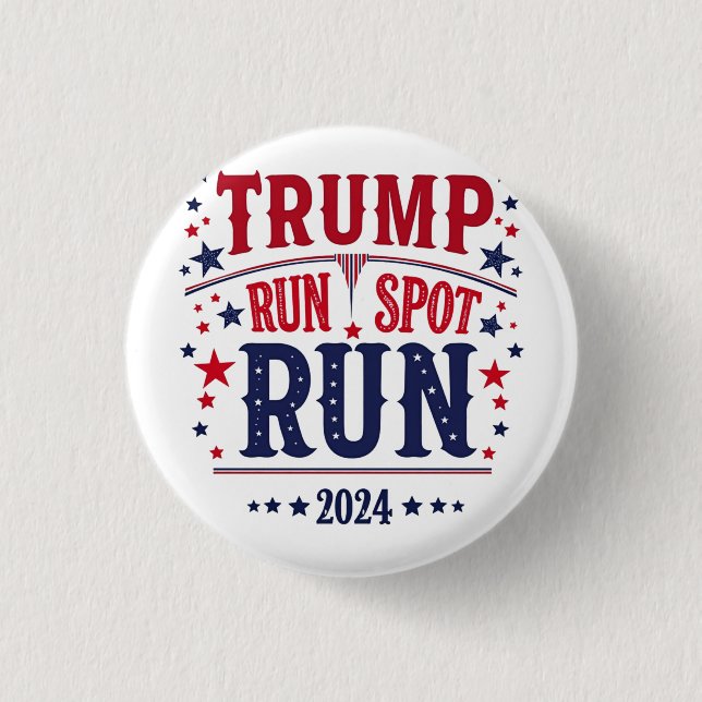 Trump führt eine lustige Wahldebatte durch Button (Vorderseite)
