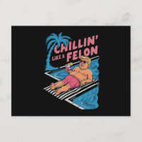 Trump Funny Chillin wie ein Felon Trump 2024
