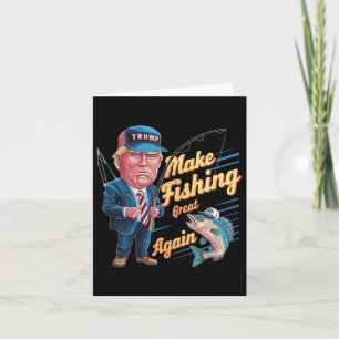 Trump Funny Fisherman Ang wieder groß machen Karte