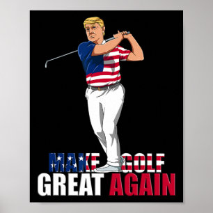 Trump - Funny Golf Geschenk Poster