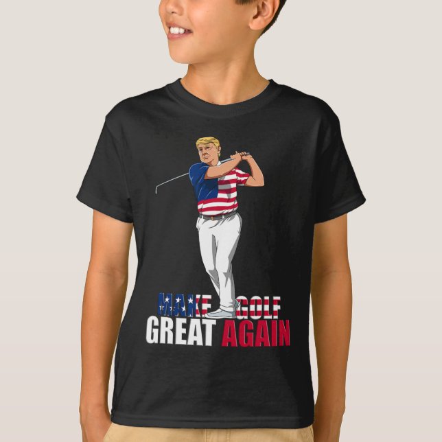 Trump - Funny Golf Geschenk T-Shirt (Vorderseite)