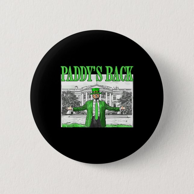 Trump Funny St Patricks Day St Pattys Day Dance Button (Vorderseite)