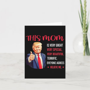 Trump Funny zitiert Muttertag Diese Mama ist sehr Karte
