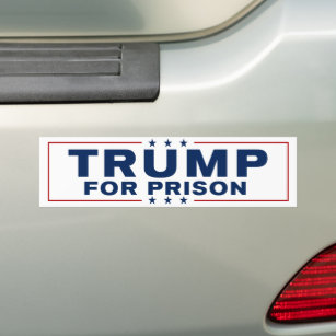 Trump für das Gefängnis 2024 blockiert ihn gegen T Autoaufkleber