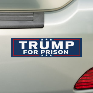 Trump für das Gefängnis 2024 blockiert ihn gegen T Autoaufkleber