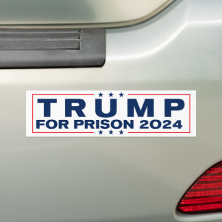 Trump für das Gefängnis 2024 blockiert ihn gegen T Autoaufkleber
