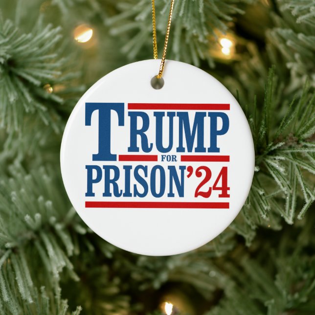 Trump für das Gefängnis '24 Keramik Ornament (Baum)
