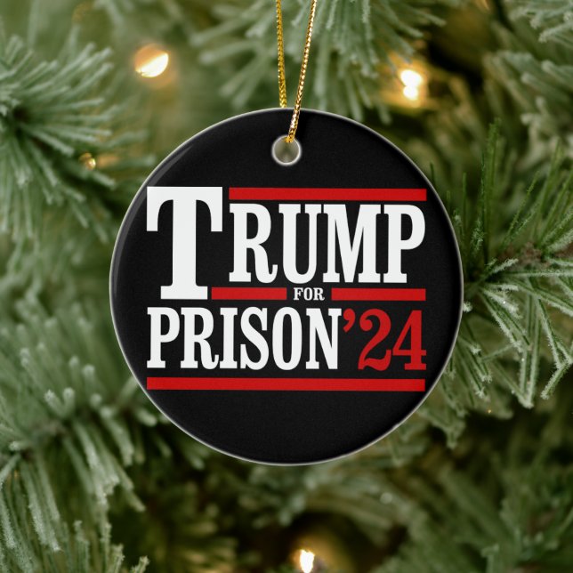 Trump für das Gefängnis '24 Keramik Ornament (Baum)