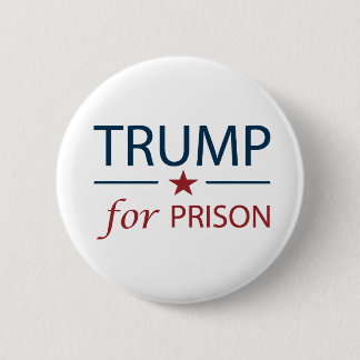 Trump für das Gefängnis gegen Trump - politischer  Button