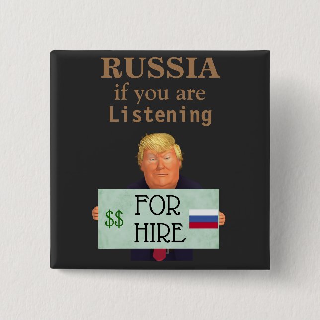 Trump für den Hüttenknopf Button (Vorderseite)