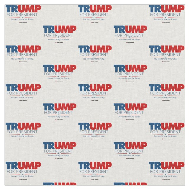 Trump für die Präsidentschaftswahl 2020 Stoff (Nahaufnahme)