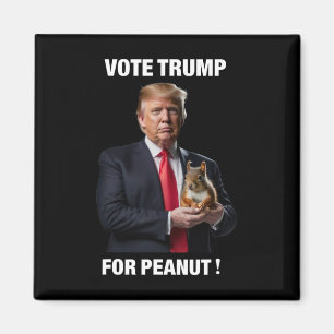Trump für Erdnuss das Eichhörnchen 3 Magnet