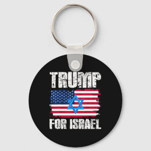 Trump Für Israel Republikaner Jüdisch Juden Donald Schlüsselanhänger