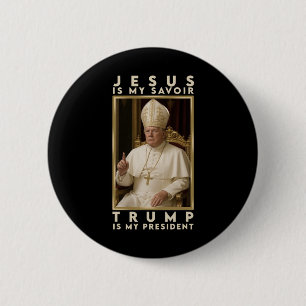 Trump für Papst T Shirt Präsident Trump T-Shirts 2 Button