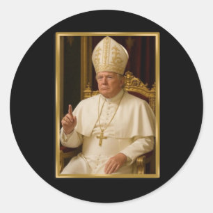 Trump für Papst T Shirt Präsident Trump T-Shirts 2 Runder Aufkleber