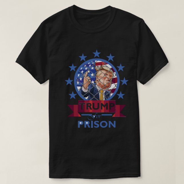 Trump für politische Gefangenschaft T-Shirt (Design vorne)