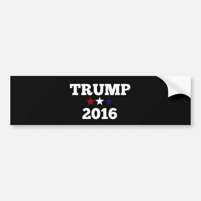 Trump für Präsident 2016 Autoaufkleber (Vorne)