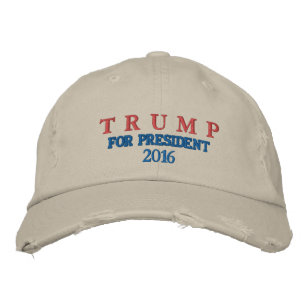 TRUMP FÜR PRÄSIDENT 2016: DISTRESSED RETRO CAP BESTICKTE BASEBALLKAPPE