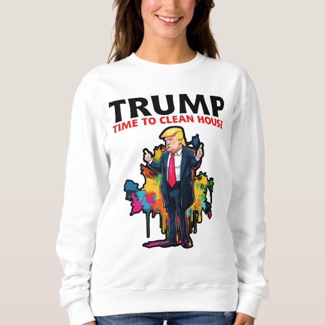 Trump für Präsident 2024: Amerika wieder groß mach Sweatshirt (Vorderseite)