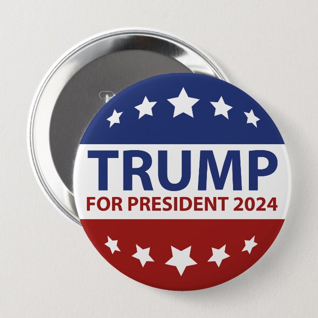 Trump für Präsident 2024 Button (Vorne & Hinten)