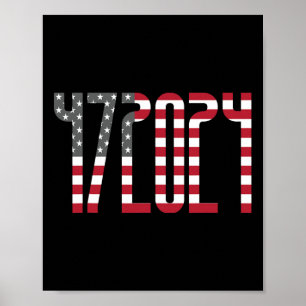 Trump für Präsident 2024 Unschuldiger Republikanis Poster