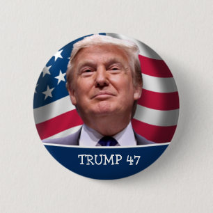 Trump für Präsident 47 für 2024 Button