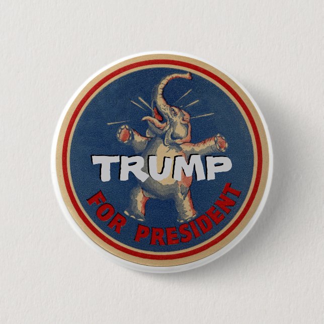 Trump für Präsident Button (Vorderseite)
